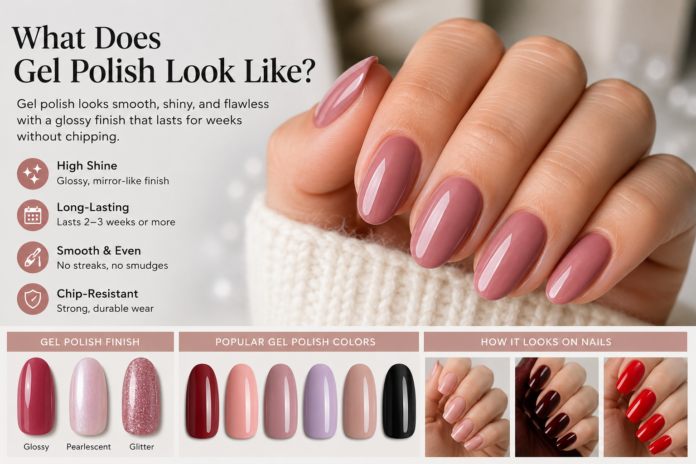what does gel polish look like