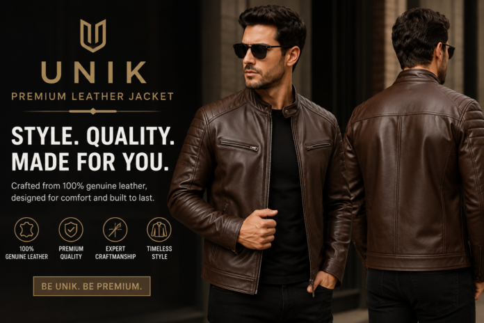 unik premium leather jacket